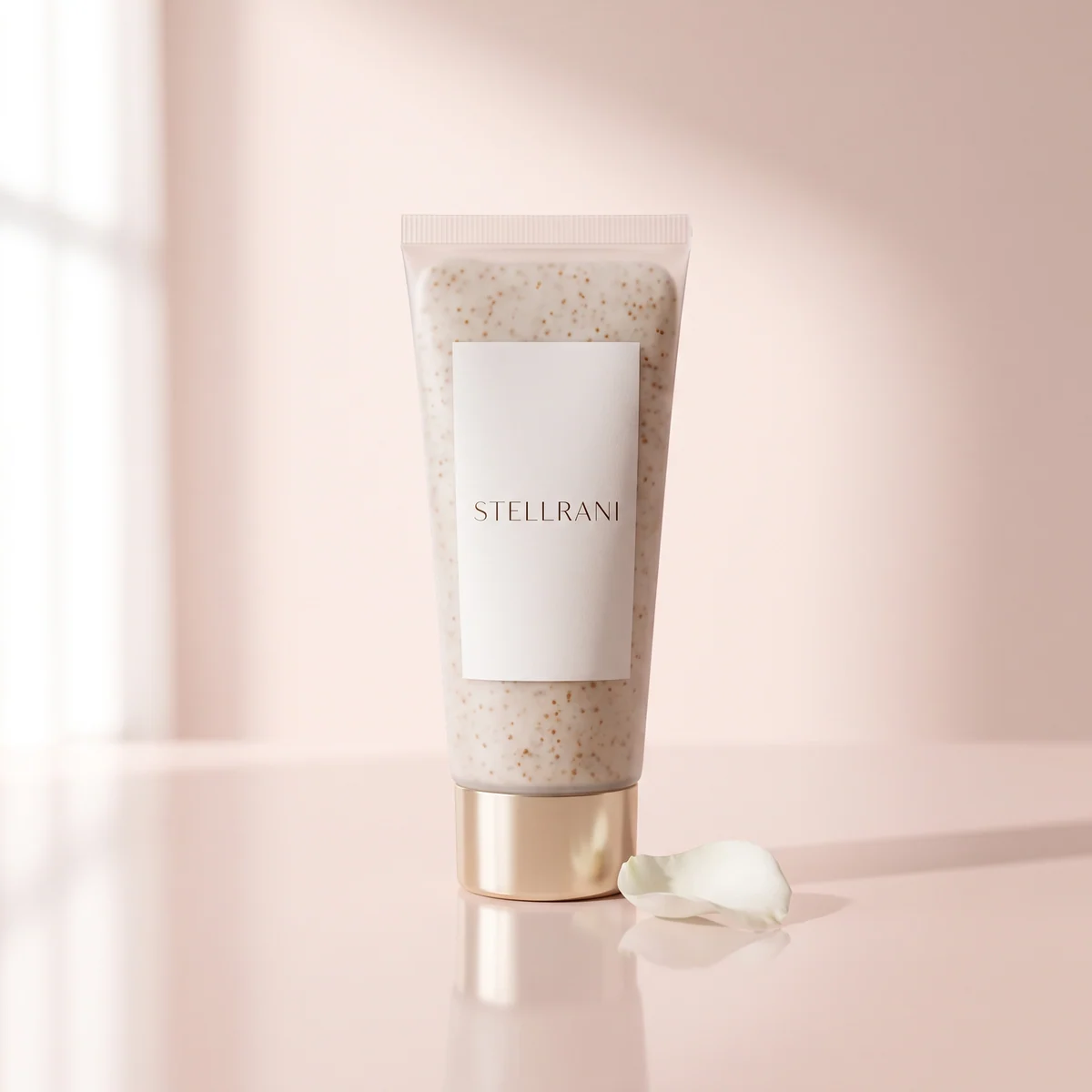Exfoliant cremos pentru mâini cu particule naturale